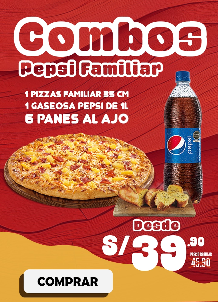 Combo Pepsi Familiar (Familiar , Pepsi 1l y 6 Panes al ajo)